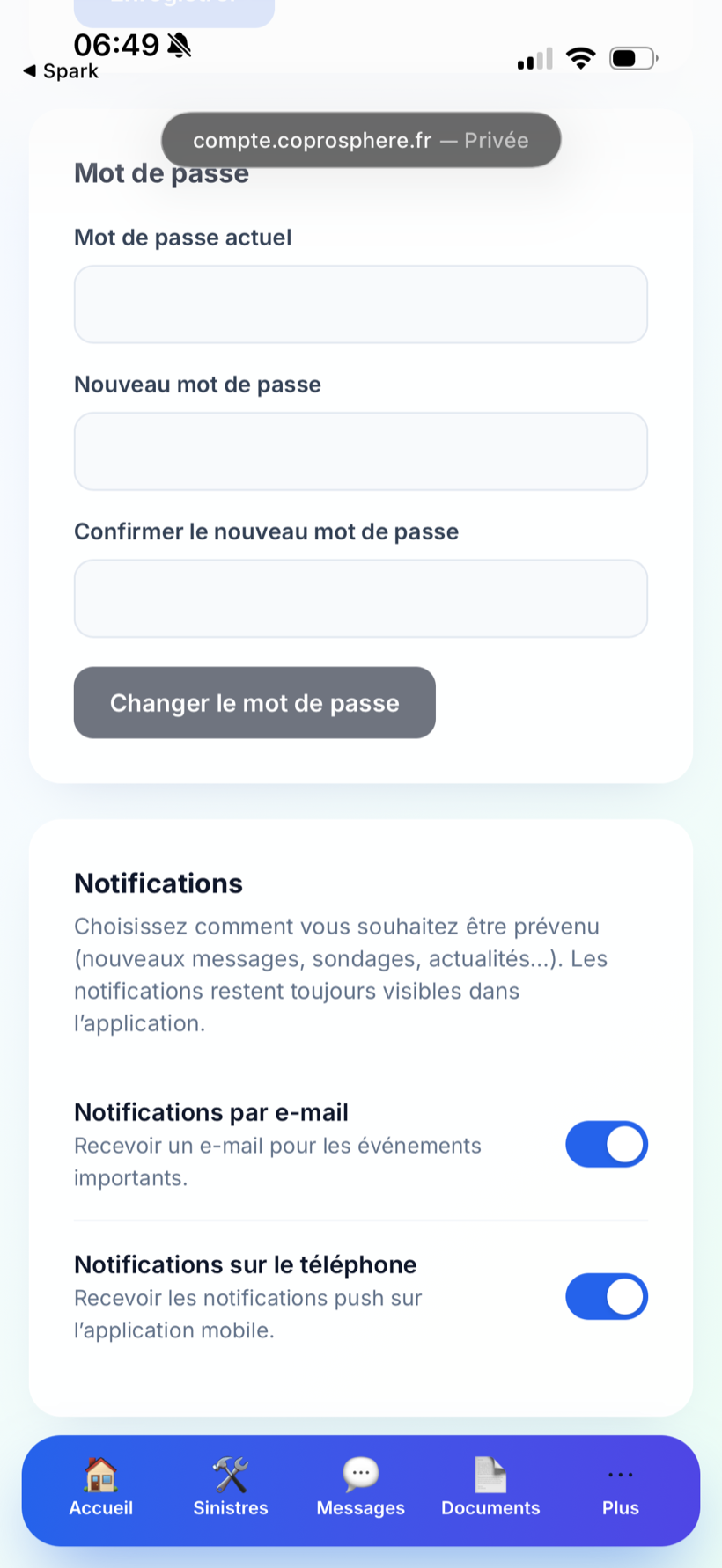 Mon compte